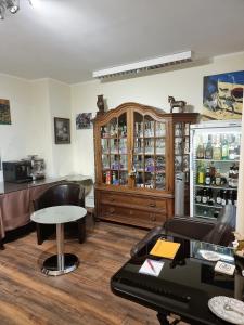 Kuchyň nebo kuchyňský kout v ubytování Hotel Kurhaus Uhlenberg