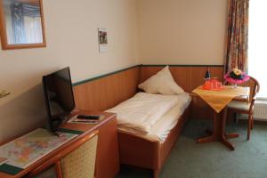 TV a/nebo společenská místnost v ubytování Hotel Ideal