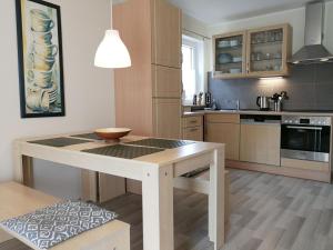 Η κουζίνα ή μικρή κουζίνα στο Abendsonne Apartments