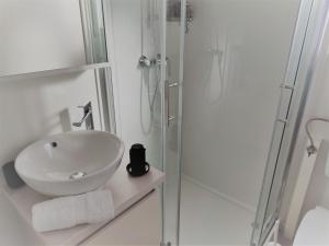 Koupelna v ubytování Mobile Home Limona