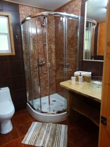 Ванна кімната в Cabañas Tranquihue Llifen
