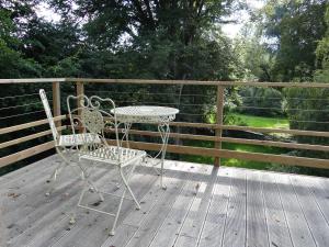 Balkón nebo terasa v ubytování B&B Les Tilleuls