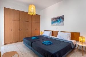 Postel nebo postele na pokoji v ubytování Sacada Seascape Nisyros