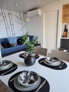 Posezení v ubytování Mobile home Sunflower - Selce