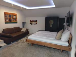 Posezení v ubytování Apartment Erlauf - Ursprung, - 6 Personen, Outdoorsauna mit Bachzugang + 23 fotografií