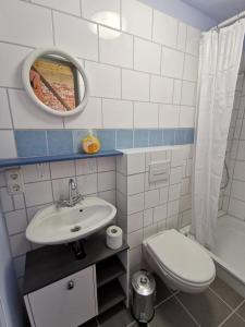Koupelna v ubytování Ferienwohnung Zeitenhof