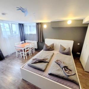 Posezení v ubytování BnB Fliegerhaeusle Hagnau 24h Self Check In