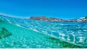 a view of the ocean from under the water at Stabilimento Lido Burrone in Favignana