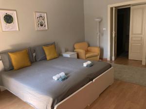 Posteľ alebo postele v izbe v ubytovaní TABULA Platino HOUSE