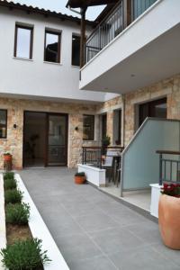 Balkón nebo terasa v ubytování IADES suites