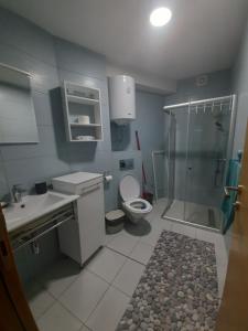 Avantura Studio 1 في زلاتيبور: حمام مع دش ومرحاض ومغسلة +23 صورة