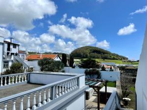 a view from the balcony of a house at Casa Às Dez in Angra do Heroísmo