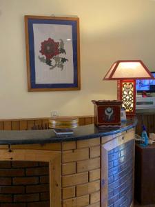 Kuchyň nebo kuchyňský kout v ubytování Auspiscious Him View Hotel