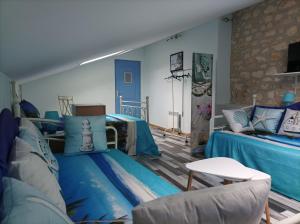 Χώρος καθιστικού στο Logis de Chalons à la mer