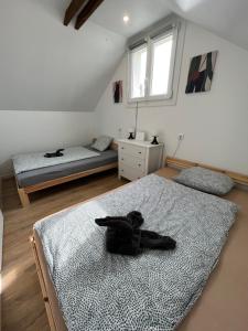 Postel nebo postele na pokoji v ubytování Apartmán Provence Deluxe