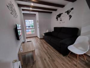 Televízia a/alebo spoločenská miestnosť v ubytovaní Budha Luxury Apartment Centro Histórico de Málaga