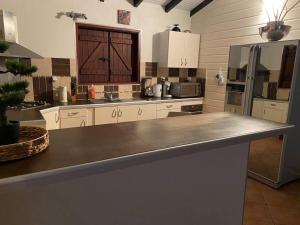 Kuchyň nebo kuchyňský kout v ubytování Villa Petitparadis