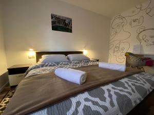 En eller flere senge i et værelse på Apartment Liso
