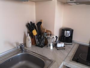 A kitchen or kitchenette at Royal Sun Holiday Apartments