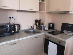 A kitchen or kitchenette at Royal Sun Holiday Apartments
