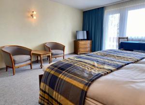 TV a/nebo společenská místnost v ubytování Hotel Regina Terme