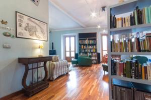 Knihovna v bed and breakfast