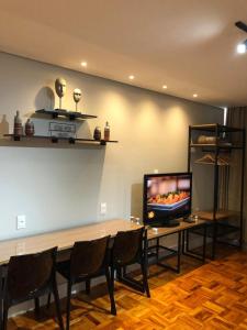 Nhà bếp/bếp nhỏ tại Studio 3 min a pé da (Vitória)Baia de todos santos