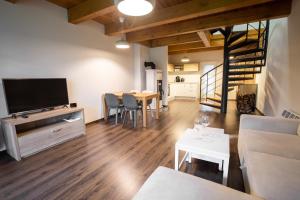 TV a/nebo společenská místnost v ubytování Apartmány pod Zakletým - Hotel Říčky