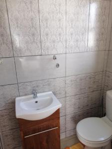 y baño con lavabo y aseo. en FRANCHISE BENONI GUEST HOUSE en Benoni