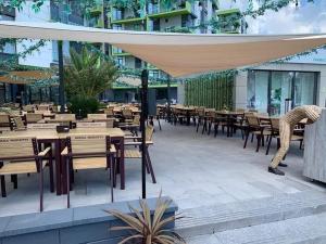 Εστιατόριο ή άλλο μέρος για φαγητό στο Apartament cu vedere la mare