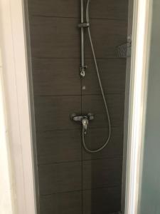 a shower in a bathroom with a hose at Charmant studio proche mer in Nice