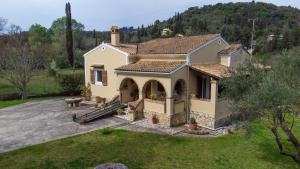 an aerial view of a house at Villa Haris in Gazátika
