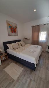 een slaapkamer met een groot bed in een kamer bij Apartmani Alma in Pula