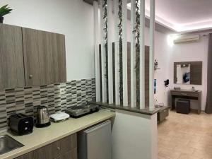 Köök või kööginurk majutusasutuses Daphne Studios