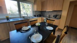 Η κουζίνα ή μικρή κουζίνα στο Savaria Apartment Szombathely