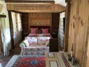 Postel nebo postele na pokoji v ubytování Pension Wolkenreich