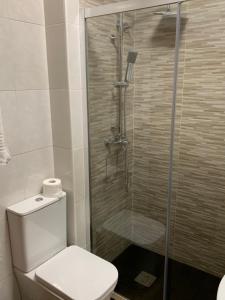 Koupelna v ubytování Hostal Linar