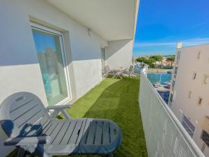 Balkón nebo terasa v ubytování SUPERBE APPARTEMENT 47 m2, TRES CALME