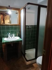 Kylpyhuone majoituspaikassa Apartamentos Rurales Lanteira