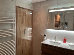 Koupelna v ubytování B&B Porcini