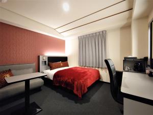 Postelja oz. postelje v sobi nastanitve Green Rich Hotel Matsue Station Across - Artificial hot spring Futamata Yunohana