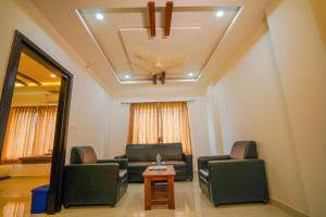 A seating area at DC comforts