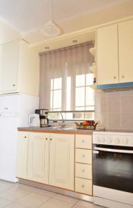 Cuisine ou kitchenette dans l'établissement Troumpas Family Rooms & Apartments