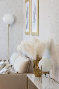 Postel nebo postele na pokoji v ubytování Premium Apartament PINEA Pobierowo