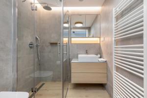 Koupelna v ubytování Premium Apartament PINEA Pobierowo