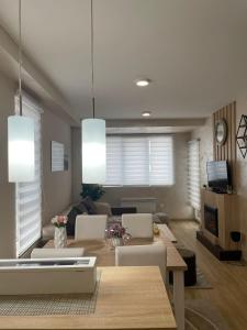Χώρος καθιστικού στο Lux apartman Gondola 85