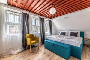 Postel nebo postele na pokoji v ubytování Villa Wurmfeld