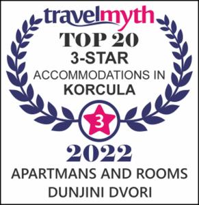 un logotipo para una asociación superior de organizaciones de Corea en Apartmans and Rooms Dunjini Dvori en Korčula