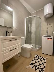 Koupelna v ubytování Apartmani Cvita