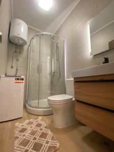 Koupelna v ubytování Apartmani Cvita